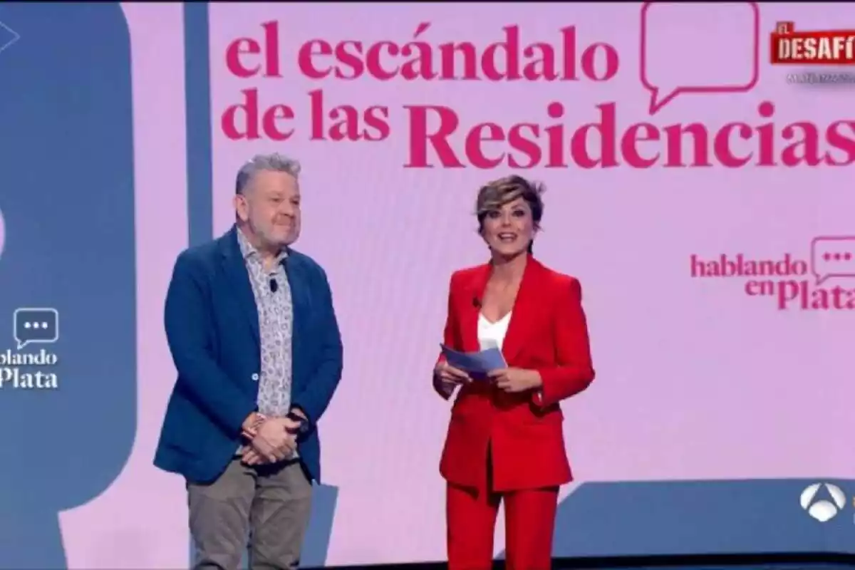 Alberto Chicote y Sonsoles Ónega en el especial 'Hablando en Plata', de Antena 3