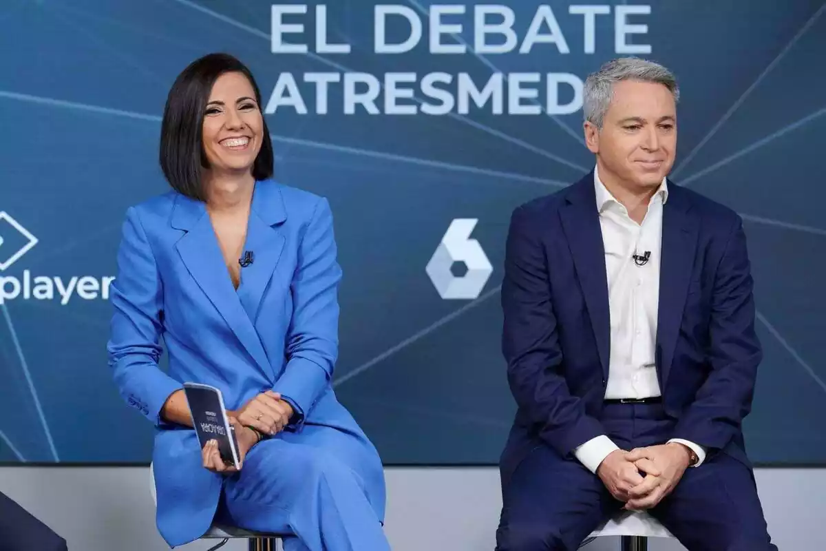 Ana Pastor y Vicente Valles en la presentación del debate cara a cara de Atresmedia