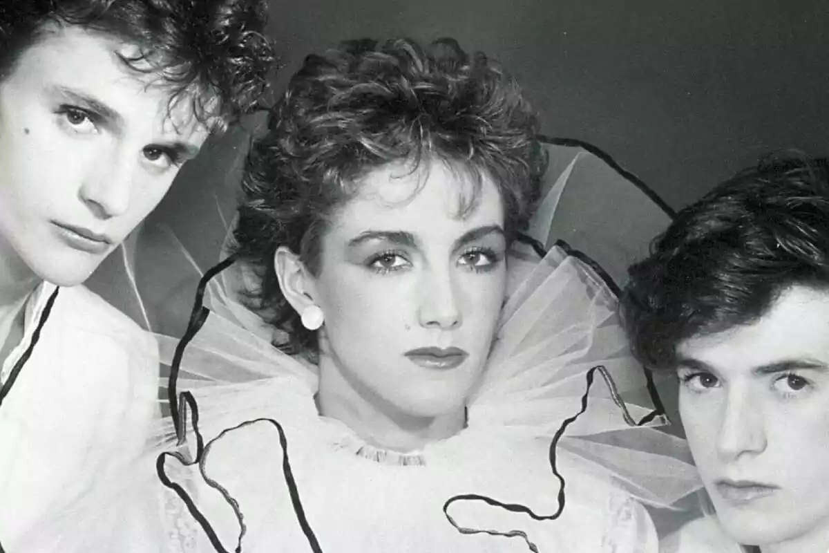 Ana Torroja, José María y Nacho Cano de jóvenes en Mecano