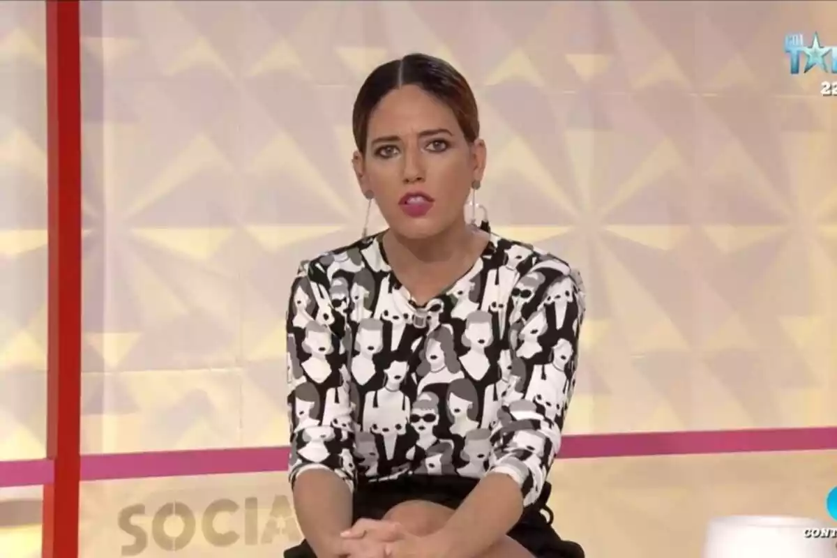 Captura de pantalla de 'Socialité' con Núria Marín con el rostro serio