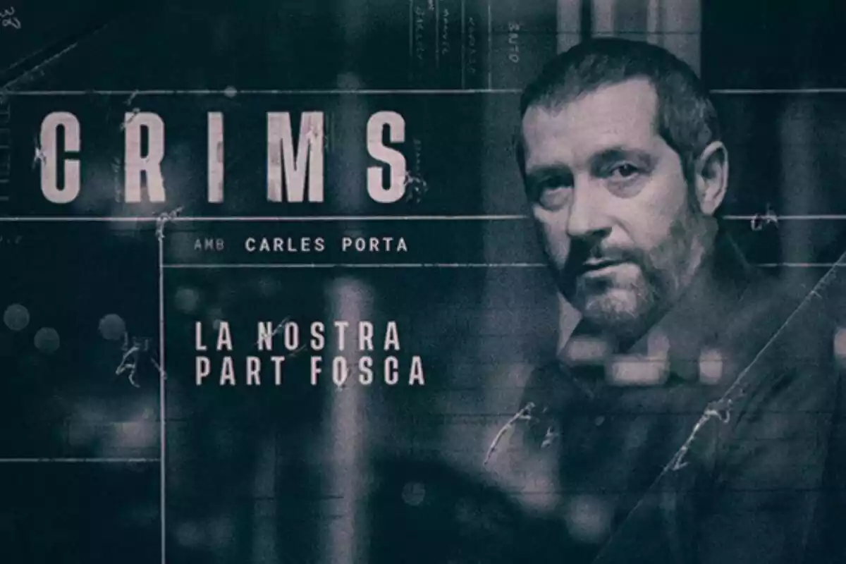 Cartel de Carles Porta como presentador de Crims de TV3