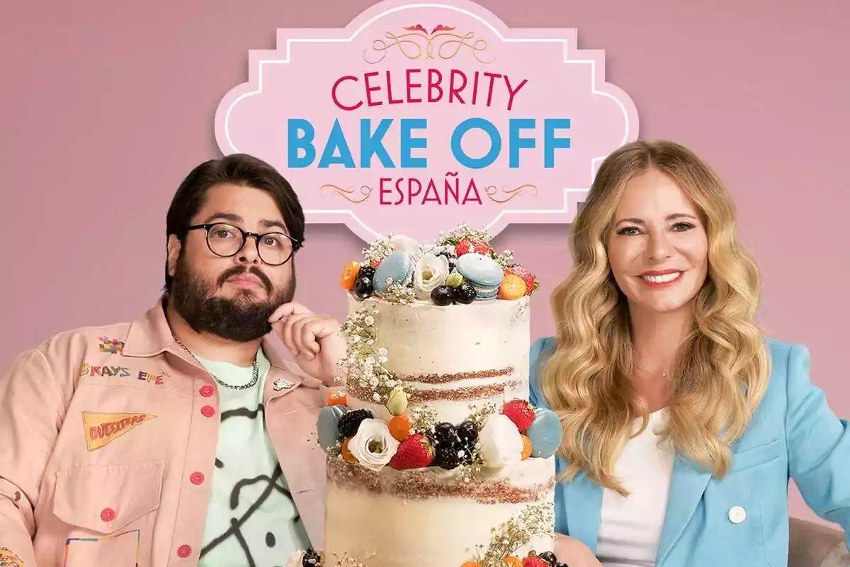 Paula Vázquez y Brays Efe como presentadores de Celebrity Bake Off en Prime Video