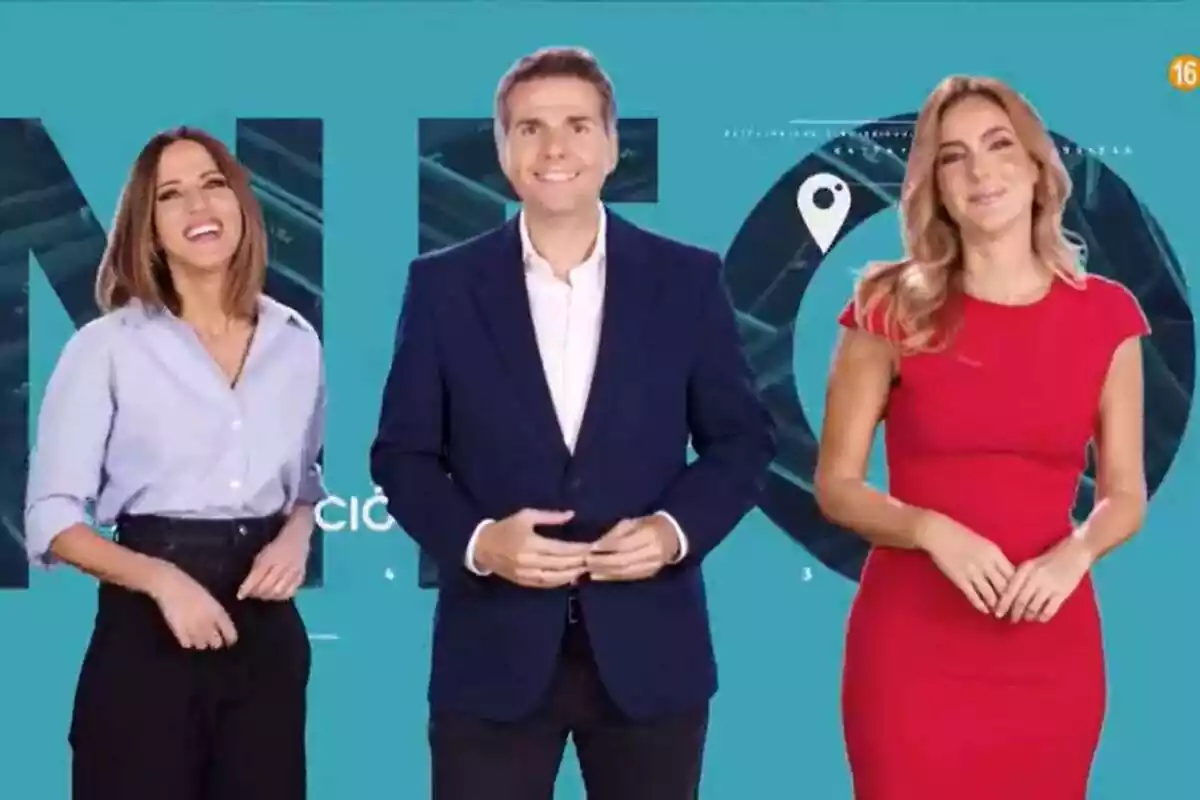 Mónica Sanz, Verónica Dulanto y Fernando Díaz de la Guardia en la promo de Cuatro al día