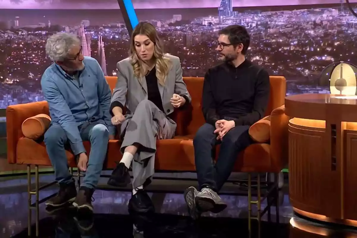 Captura de Eva Soriano en Col·lapse junto a David Fernández y Juanra Bonet en TV3