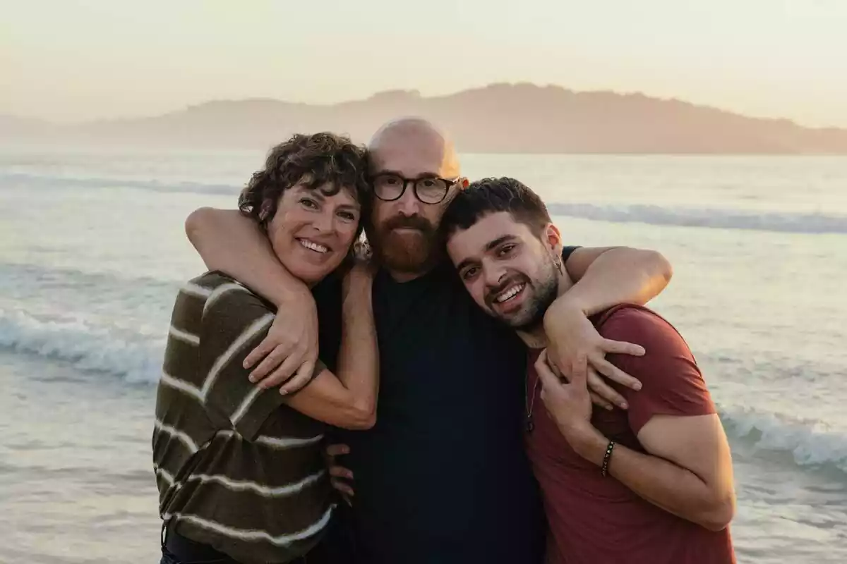 Fotografía del rodaje final de Rapa con Javier Cámara y Mònica López