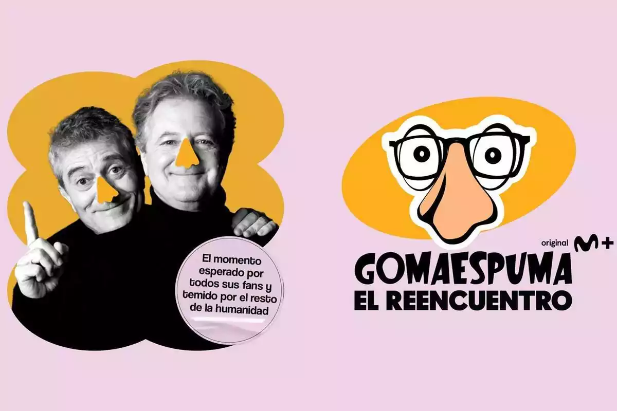 Guillermo Fesser y Juan Luis Cano en el cartel de Gomaespuma, el reencuentro en Movistar Plus+