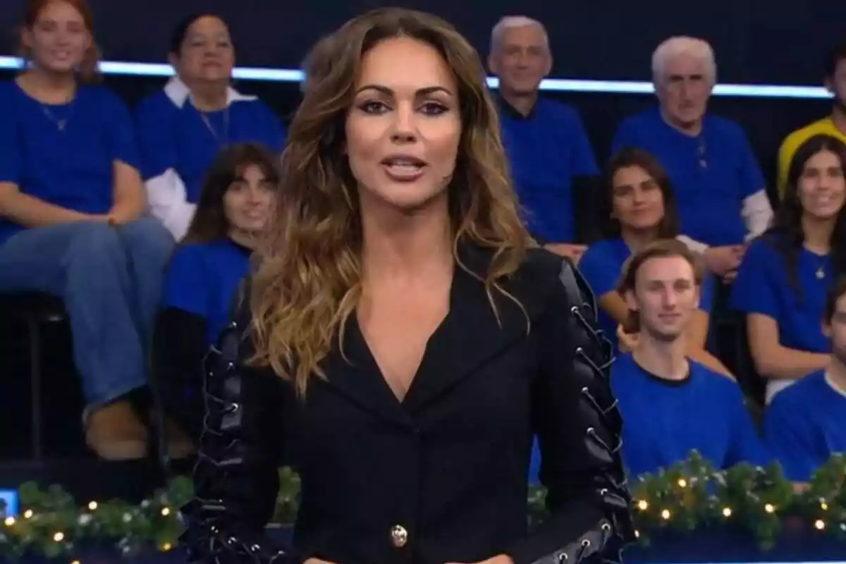 Captura de Lara Álvarez en el estreno de A tu bola en Telecinco