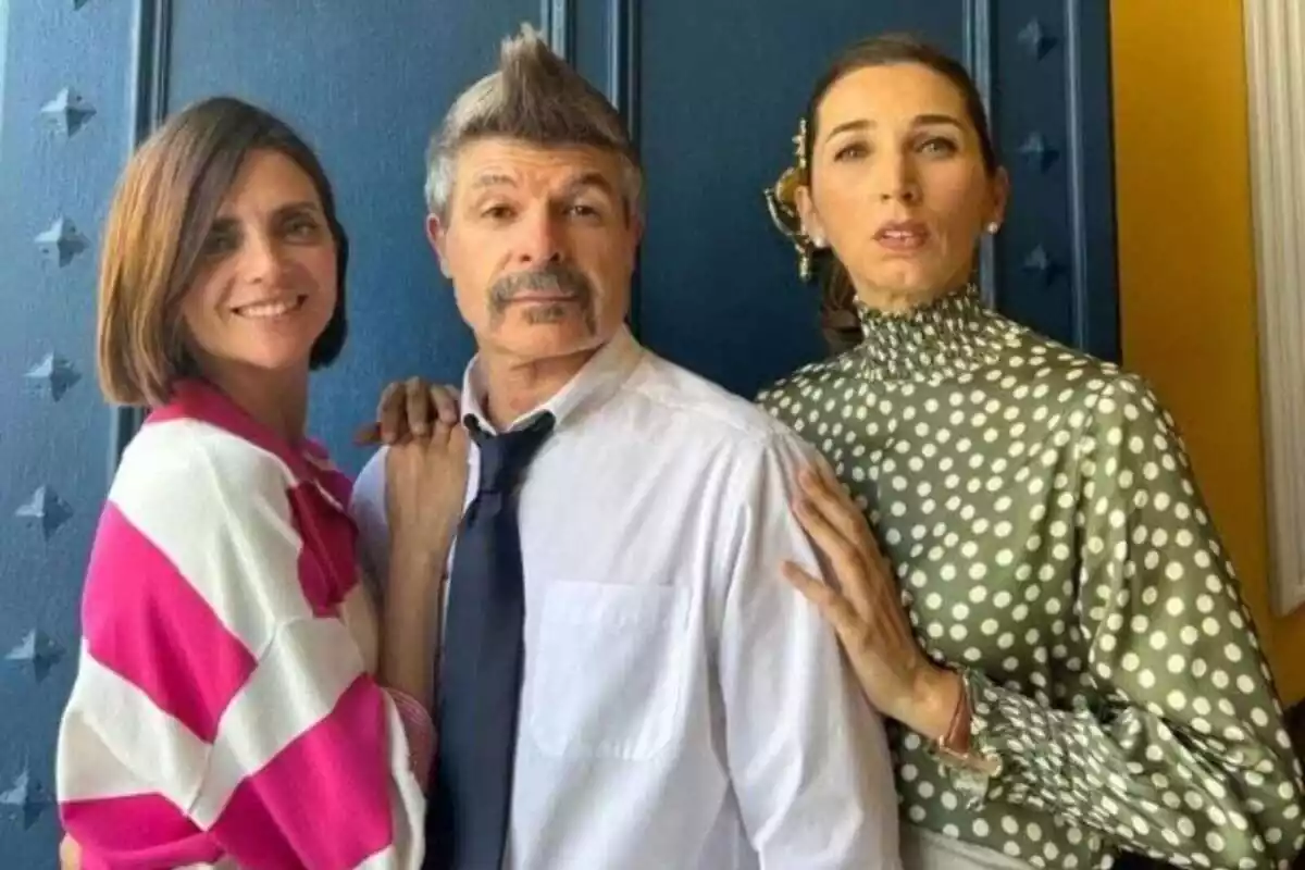 Macarena Gómez, Nacho Guerreros y Rocío Marín en una foto promocional de la serie 'La que se avecina'