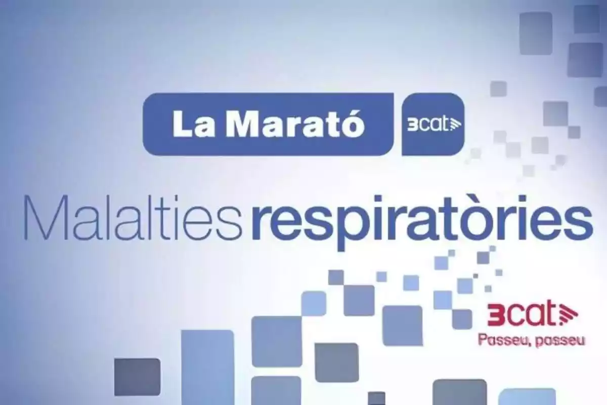 Cartel de La Marató 2024 sobre las enfermedades respiratorias