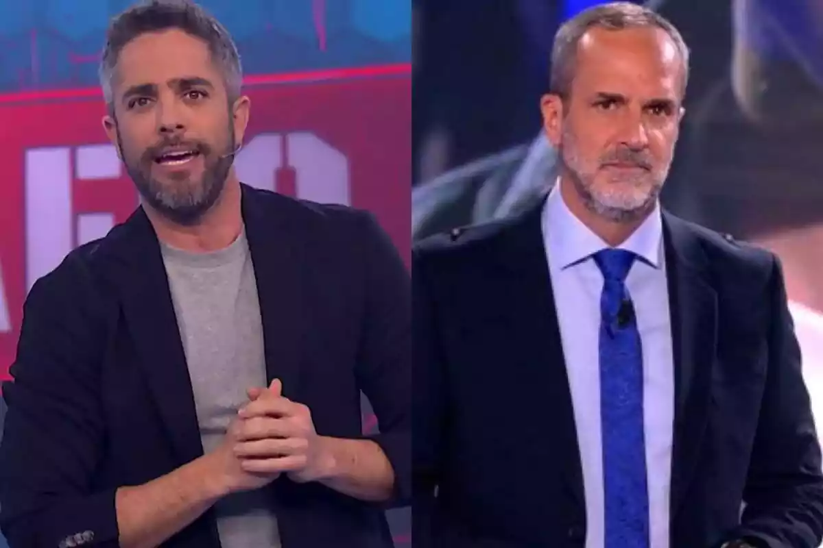 Montaje de Roberto Leal en El Desafío y Santi Acosta a De Viernes de Telecinco