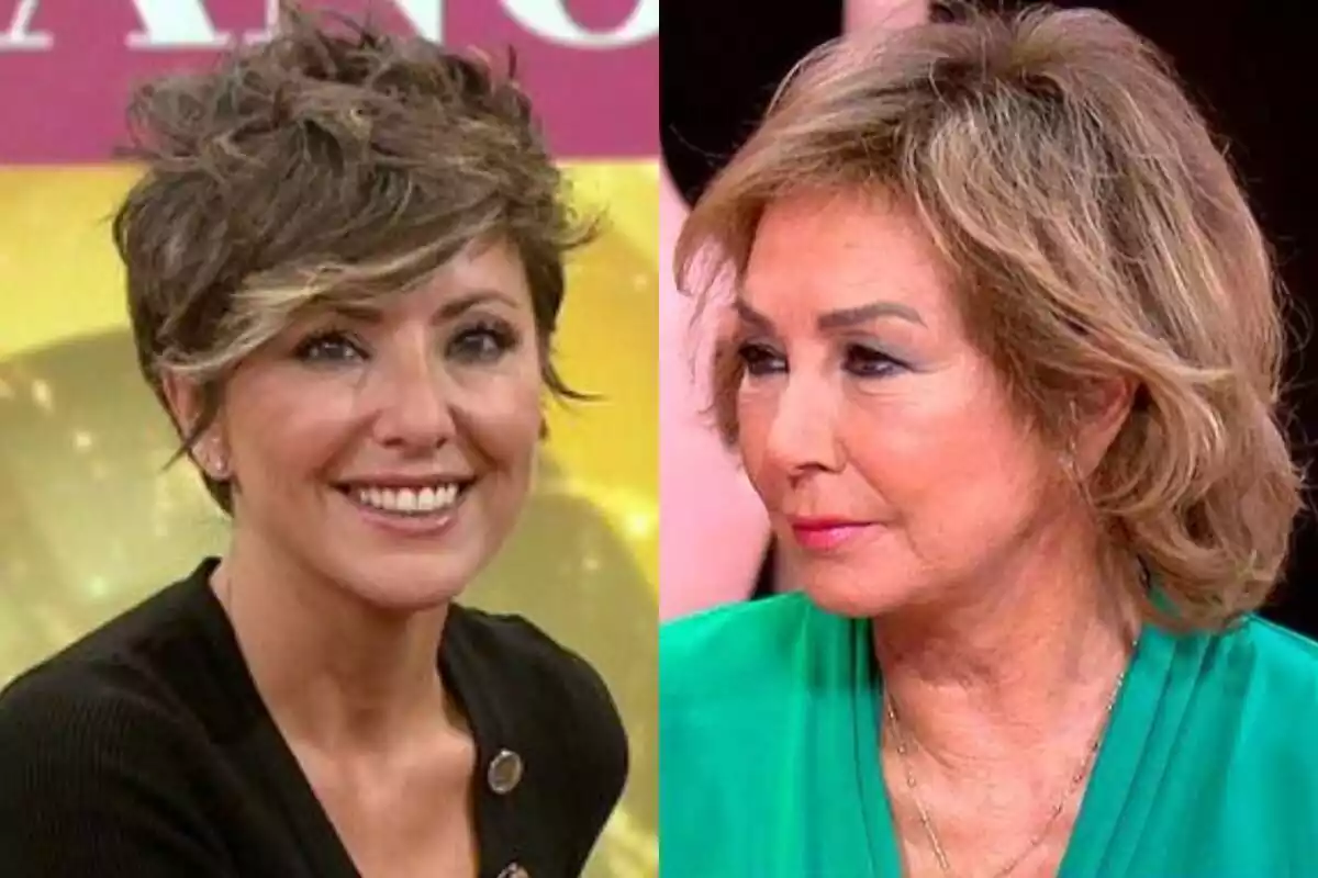 Montaje de Sonsoles Ónega en Antena 3 y Ana Rosa Quintana en TardeAR de Telecinco este martes 24 de octubre