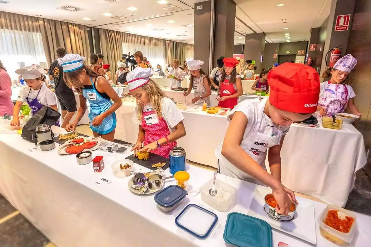 Niños en el casting de MasterChef Junior