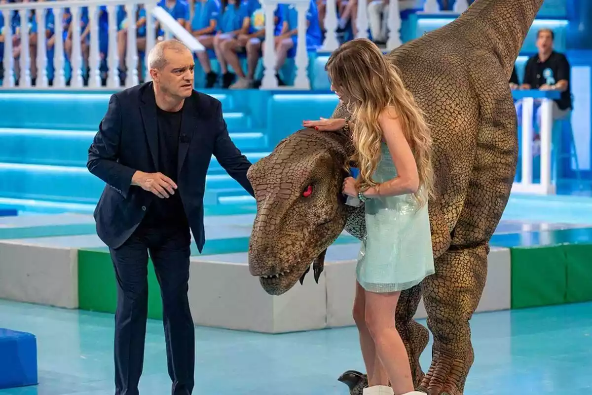 Ramón García con Cristinini en el tercer programa de El Grand Prix