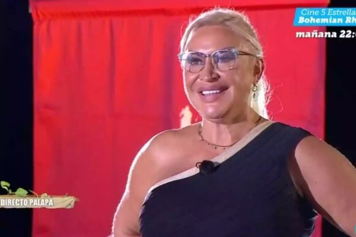 Raquel Mosquera en el plató de 'Supervivientes 2023'