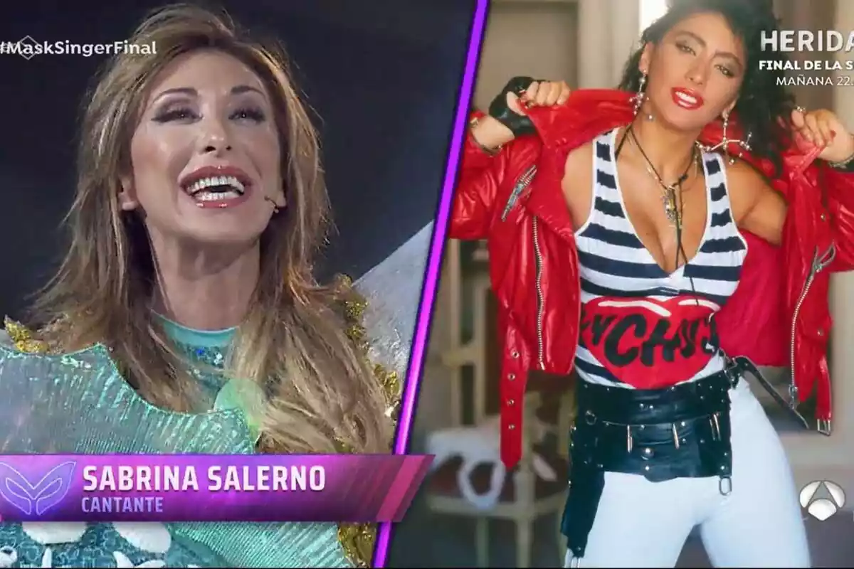 Sabrina Salerno desenmascarada como Caballito de Mar en Mask Singer