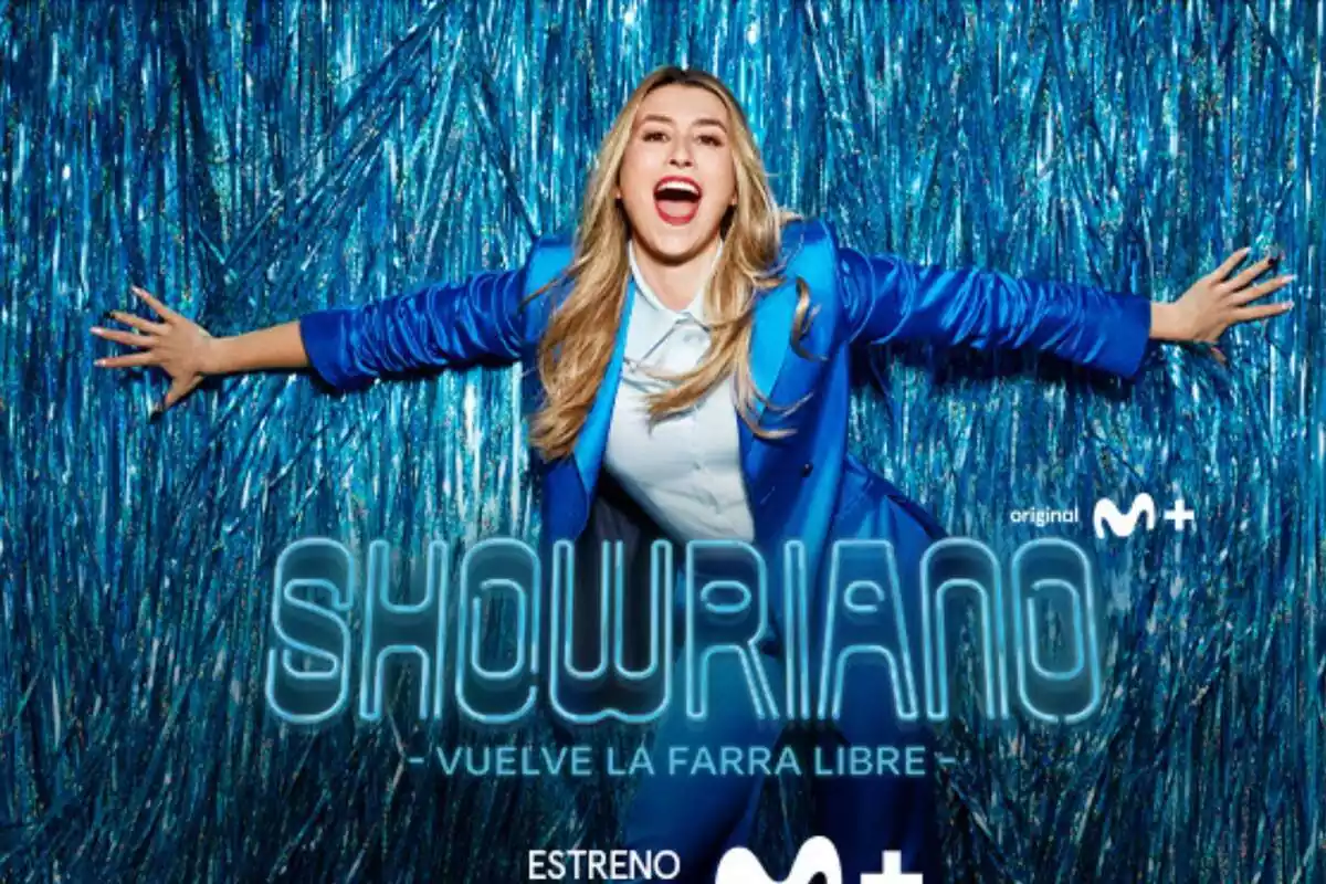 Cartel de la segunda temporada de Showriano, el programa de Eva Soriano en Movistar Plus+