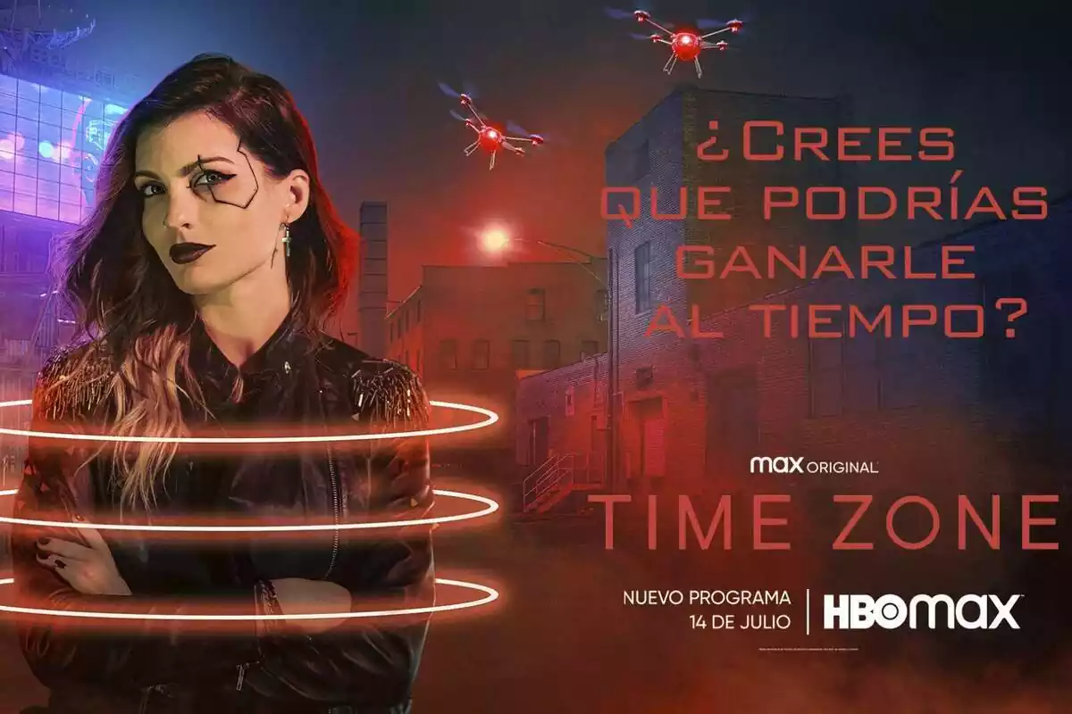 Cartel promocional de 'Time Zone', el nuevo programa de HBO Max que se estrena el 14 de julio de 2023